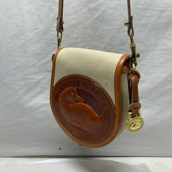 VINTAGE Dooney & Bourke Big duck Crossbody -Shoulder-BAG LEATHER WOMENS BEAUTY - Picture 10 of 16